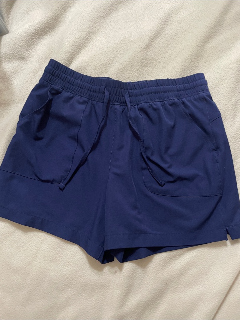 Bcg Navy Elastic Waist Athletic Shorts with Pockets